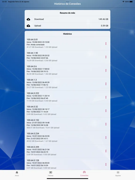 Deep Connect Cliente iPad 应用截图