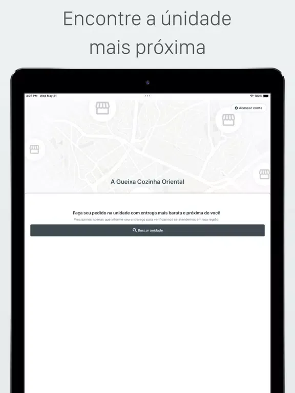 Tangkapan layar A Gueixa Delivery APP iPad 