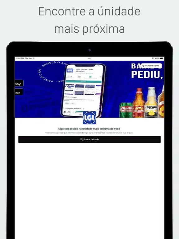 Скриншоты LGL Delivery de Bebidas iPad 