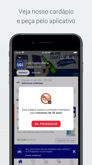Скриншоты LGL Delivery de Bebidas