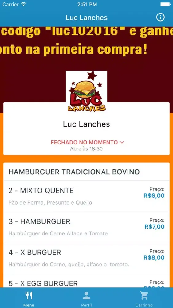 Luc Lanches Delivery স্ক্রিনশট