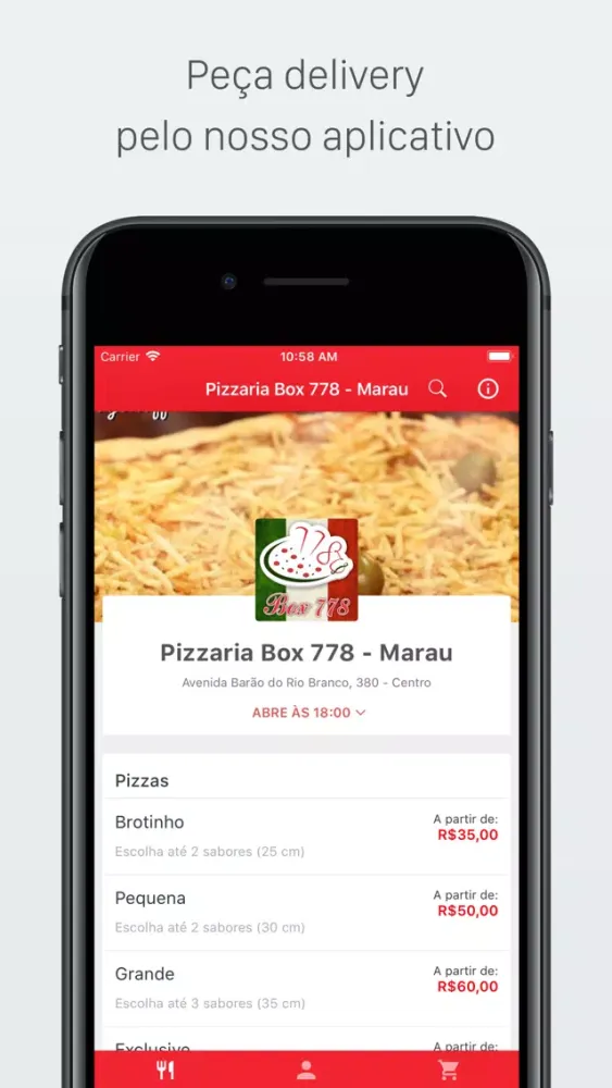 Ảnh chụp màn hình của Pizzaria Box 778 Marau