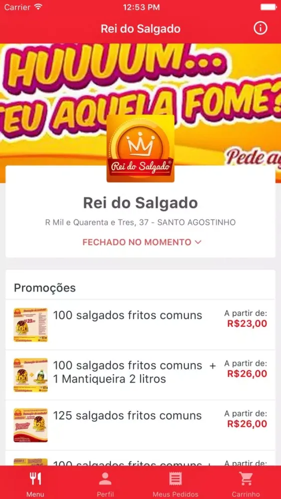 Rei do Salgado Delivery Ekran Görüntüleri