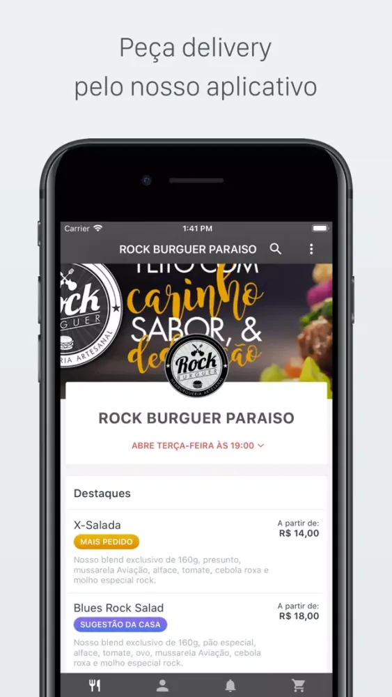 ROCK BURGUER PARAISO Delivery Ekran Görüntüleri