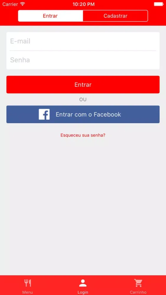 Capturas de tela do Seiko Sushi Delivery