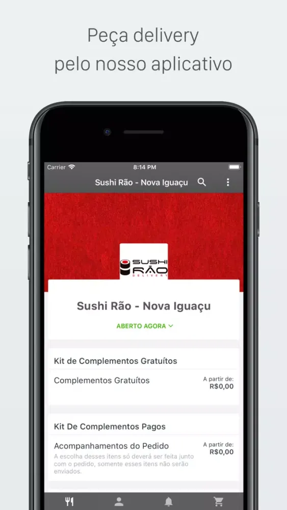 Screenshot di Sushi Rão Delivery