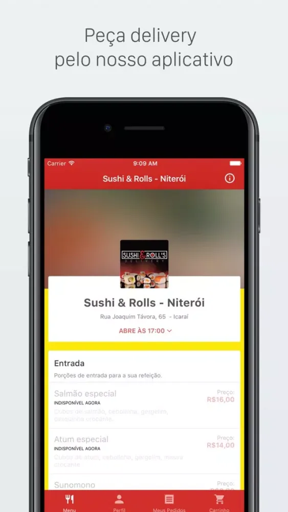 Tangkapan layar Sushi & Rolls - Niterói