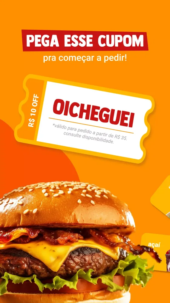 Capturas de tela do Delivery Much