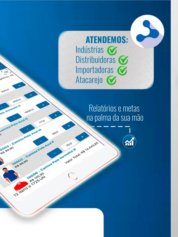 Tangkapan skrin Demander - Força de Vendas iPad 