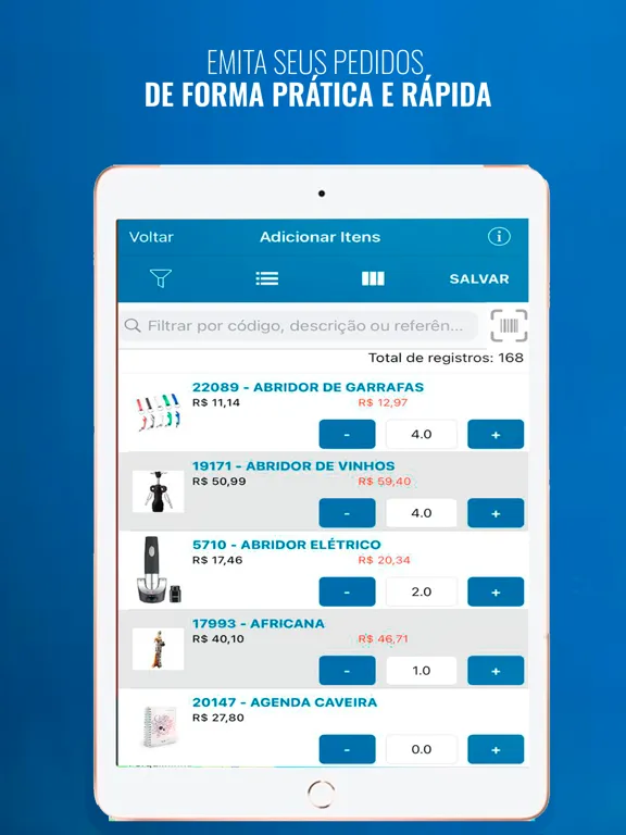 Tangkapan skrin Demander - Força de Vendas iPad 