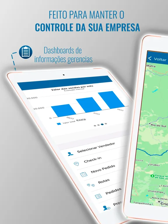 Tangkapan skrin Demander - Força de Vendas iPad 