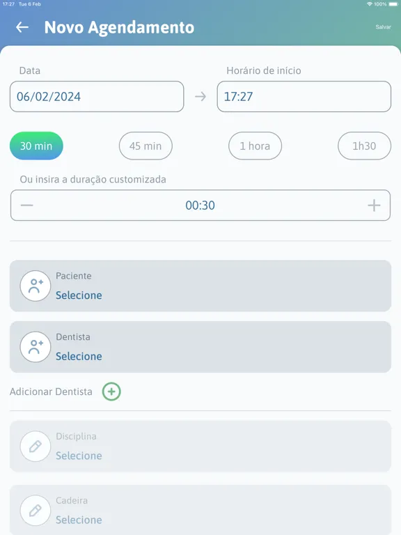 Dental Office Clínica Escola iPad 應用截圖