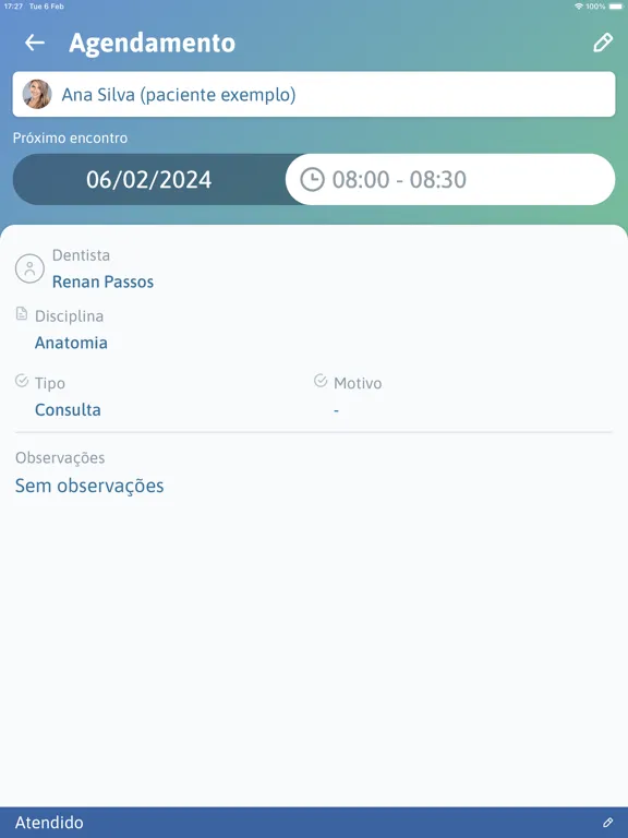 Dental Office Clínica Escola iPad 應用截圖