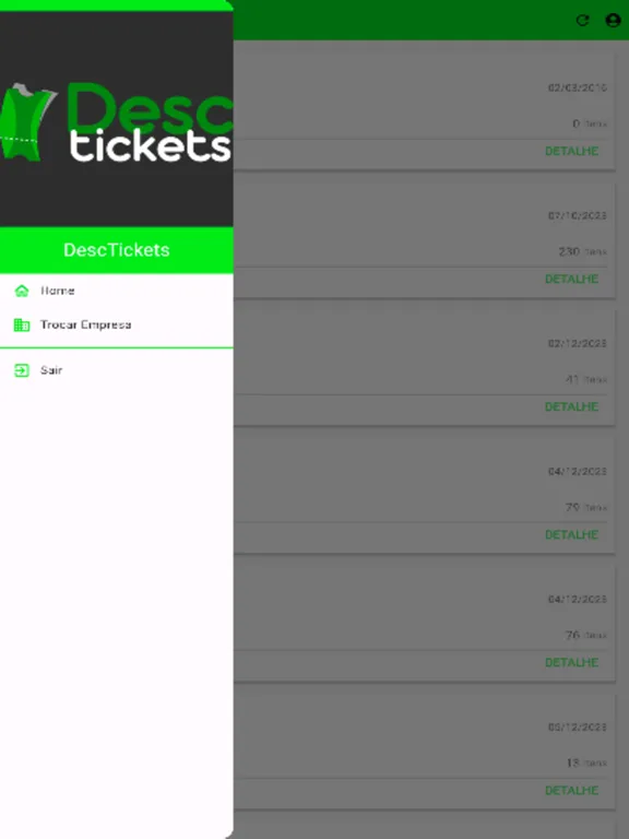 DescTickets Produtor iPad 应用截图
