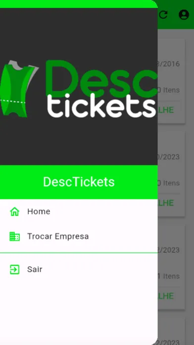 DescTickets Produtor应用截图