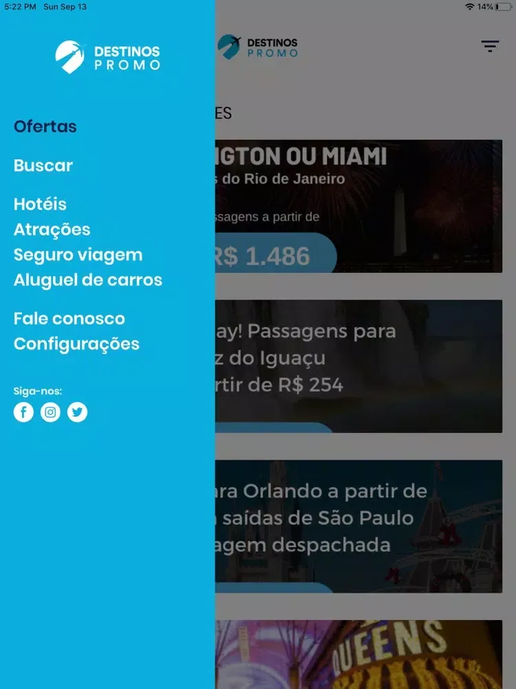 Captures d'écran de Destinos Promo iPad 