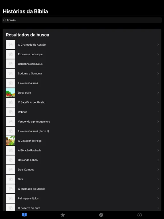 Zrzuty ekranu Histórias da Bíblia iPad 