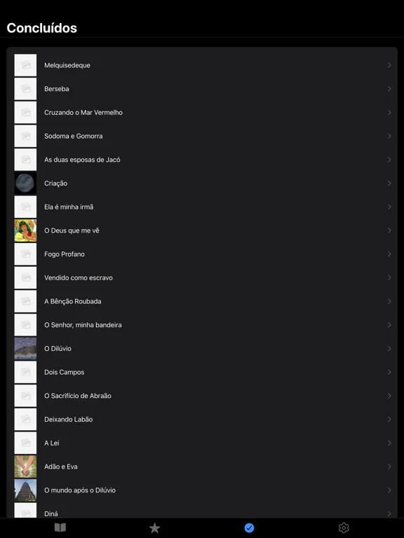 Zrzuty ekranu Histórias da Bíblia iPad 