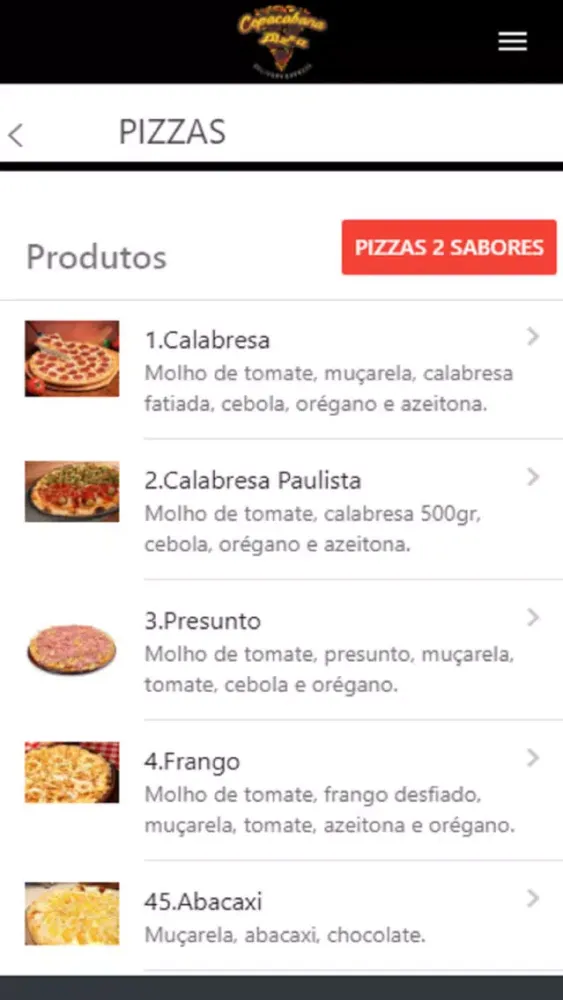 Copacabana Pizza স্ক্রিনশট