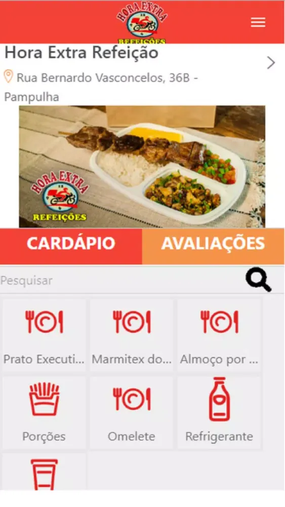 Tangkapan layar Hora Extra Refeição