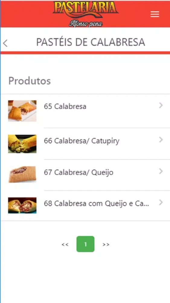 Capturas de tela do Pastelaria Afonso Pena
