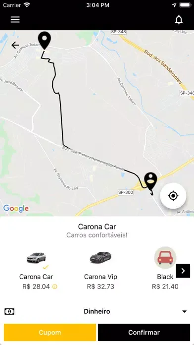 Capturas de pantalla de Carona Car - Passageiro