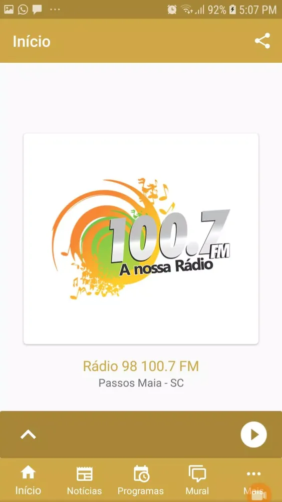 Rádio 100.7 FM Screenshots