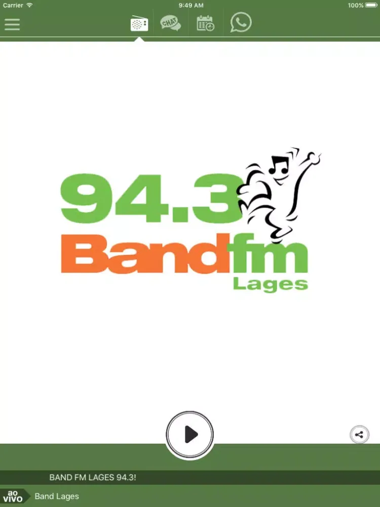 Capturas de pantalla de BAND FM LAGES 94.3 iPad 