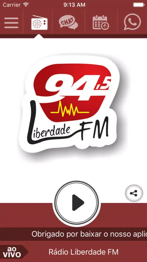 Rádio Liberdade FM 94,5應用截圖