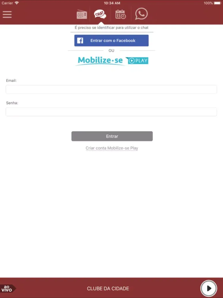 Скриншоты Radio Cidade Brusque iPad 