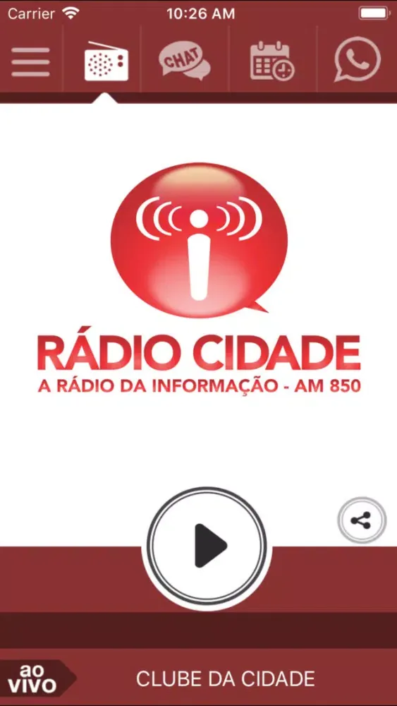 Скриншоты Radio Cidade Brusque