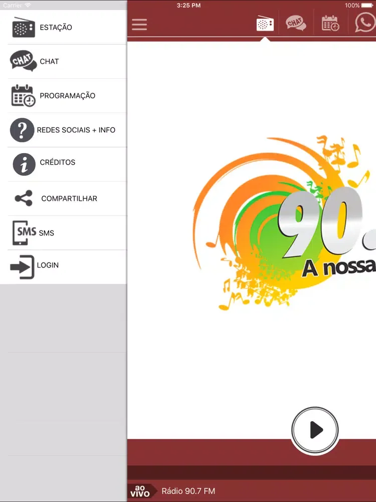 Скриншоты Rádio 90.7 FM iPad 