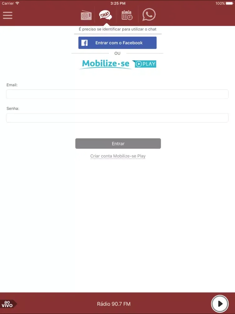 Скриншоты Rádio 90.7 FM iPad 