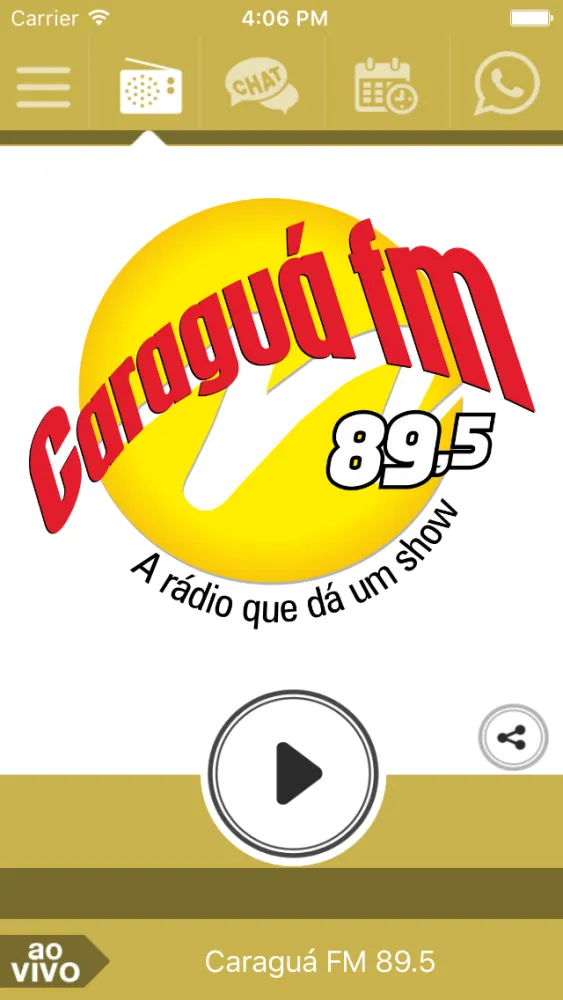 Caraguá FM, 89.5 سکرین شاٹس
