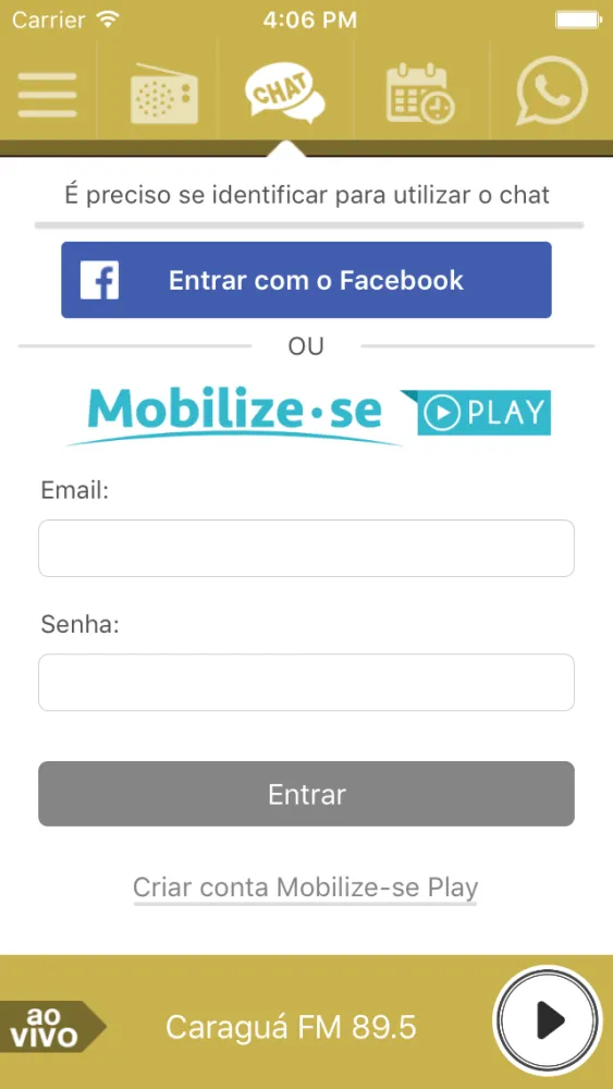 Caraguá FM, 89.5 سکرین شاٹس