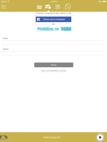 Clube FM - 101.5 iPad 应用截图