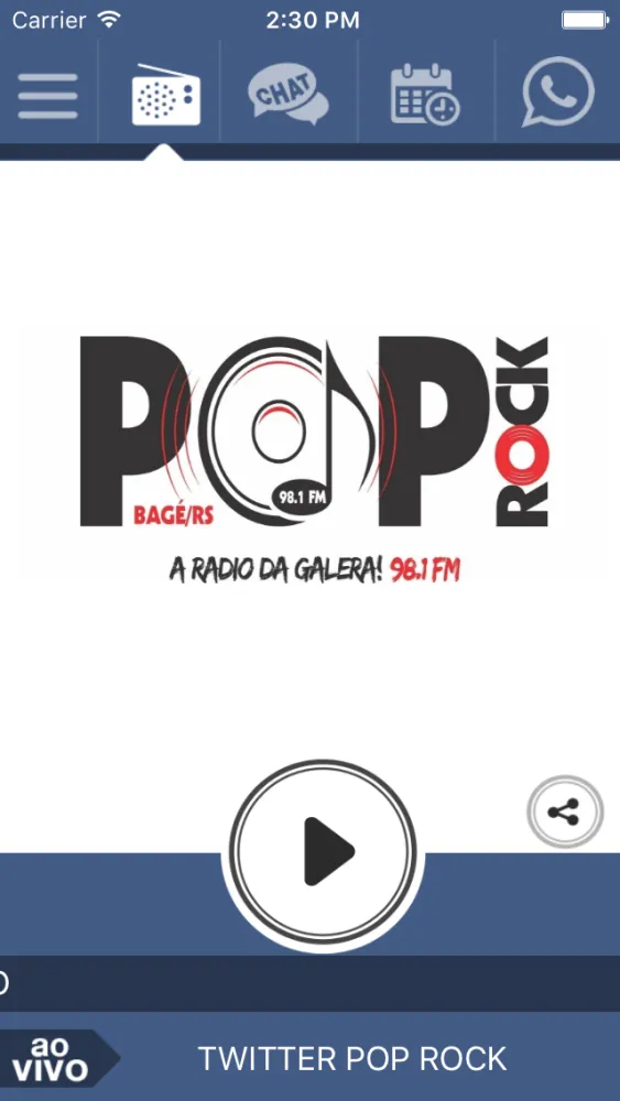 Скриншоты Rádio 98.1 FM - Poprock Bagé