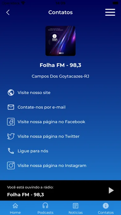 Folha FM 98,3应用截图