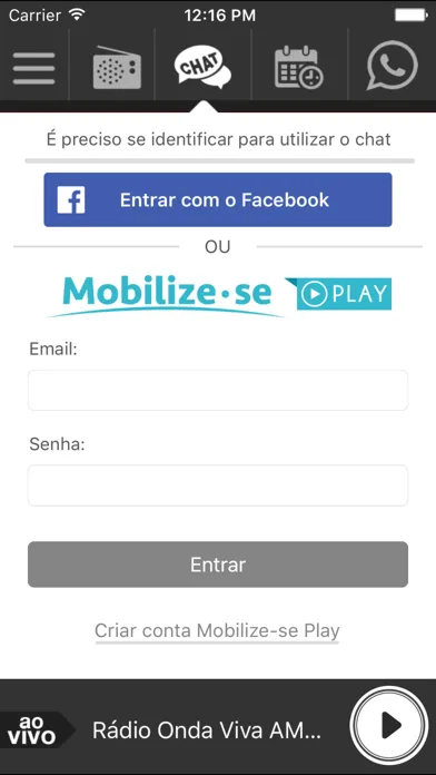 Captures d'écran de Rádio Onda Viva FM