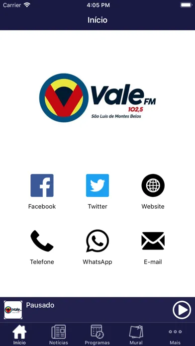 Rede Vale FM 스크린샷
