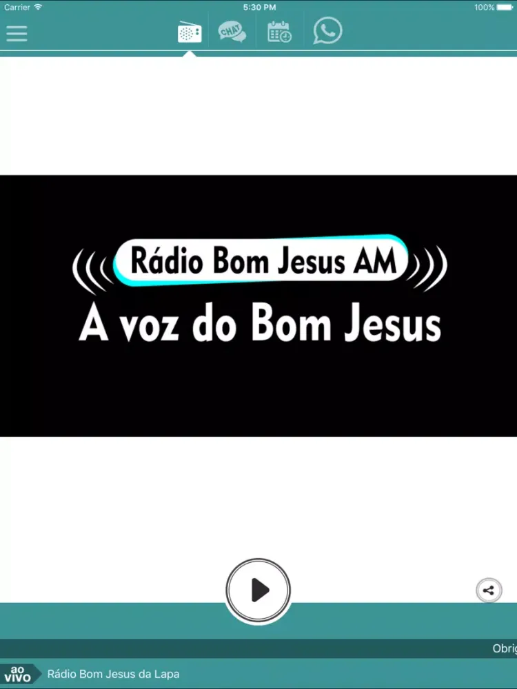 Rádio Bom Jesus iPad  Ekran Görüntüleri