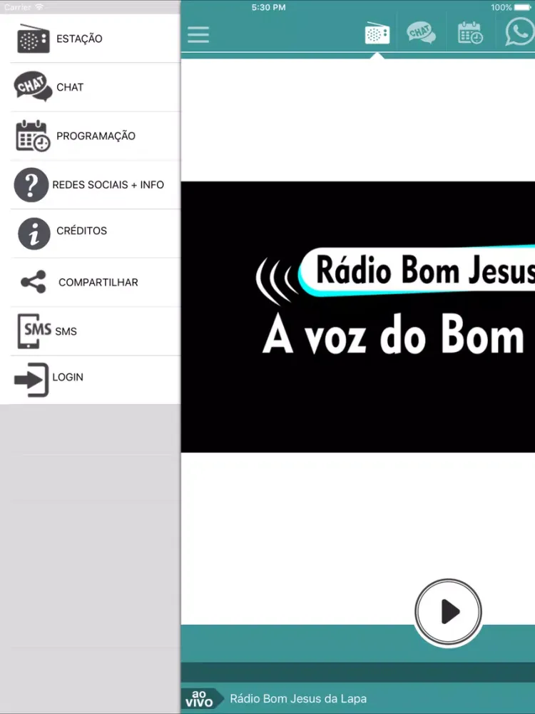 Rádio Bom Jesus iPad  Ekran Görüntüleri