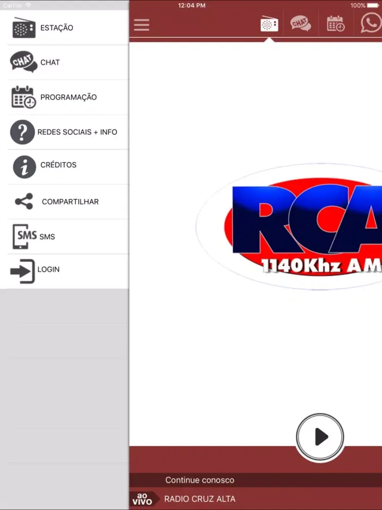 Captures d'écran de Rádio Cruz Alta AM iPad 