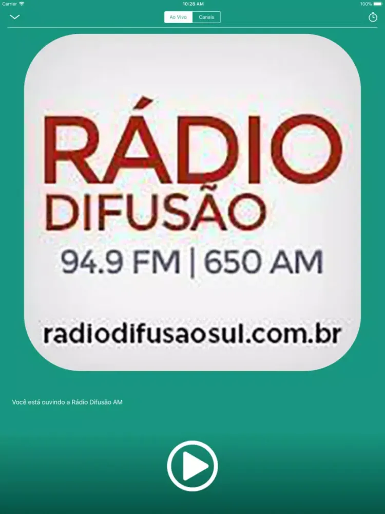 Rádio Difusão 650 AM iPad  スクリーンショット