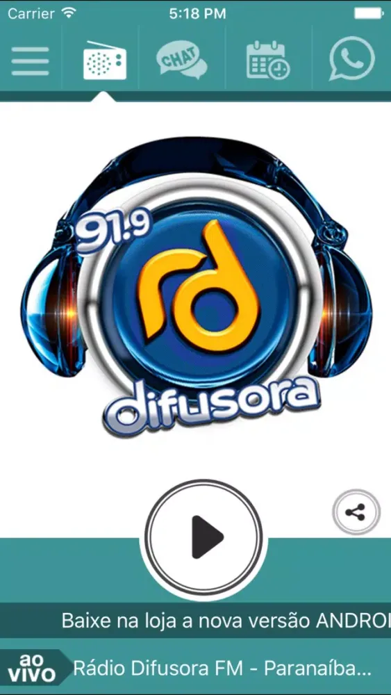 Rádio Difusora FM Paranaíba MS应用截图
