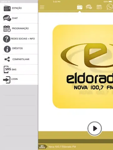 Capturas de tela do Eld100.7FM iPad 