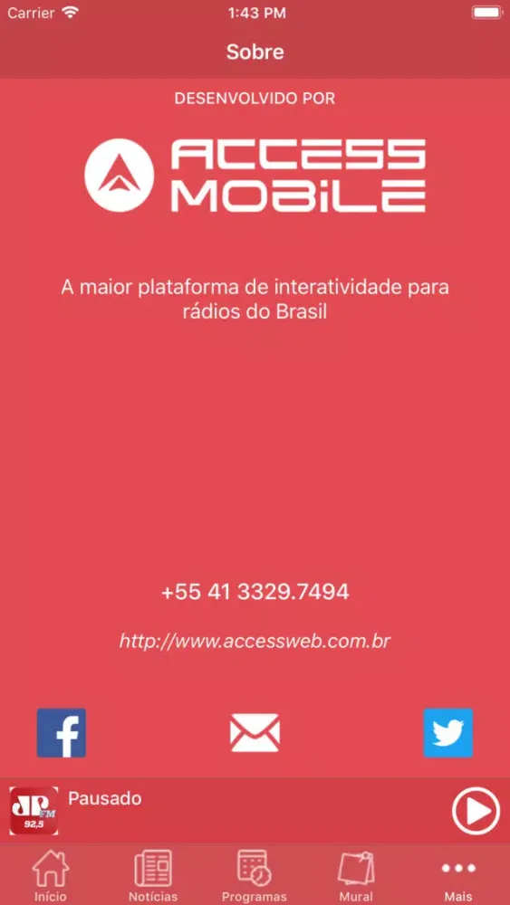 Скриншоты Jovem Pan - Foz do Iguaçu