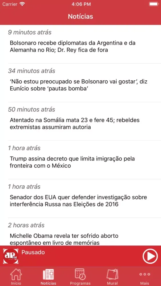 Capturas de pantalla de Jovem Pan Três Rios