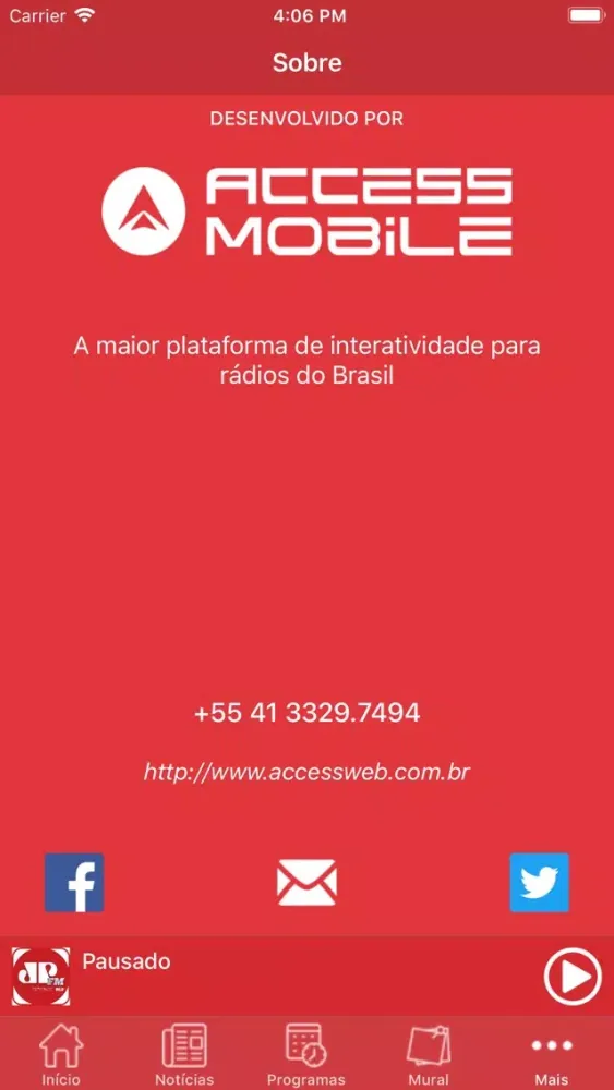 Capturas de pantalla de Jovem Pan Três Rios