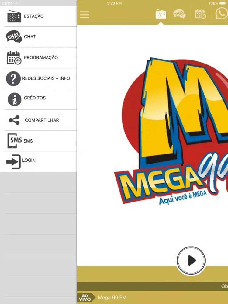Скриншоты Mega 99 FM iPad 